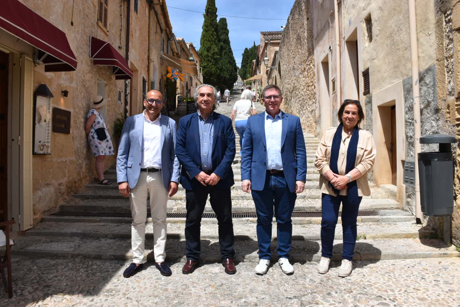 Imatges a l'arribada a Pollença 