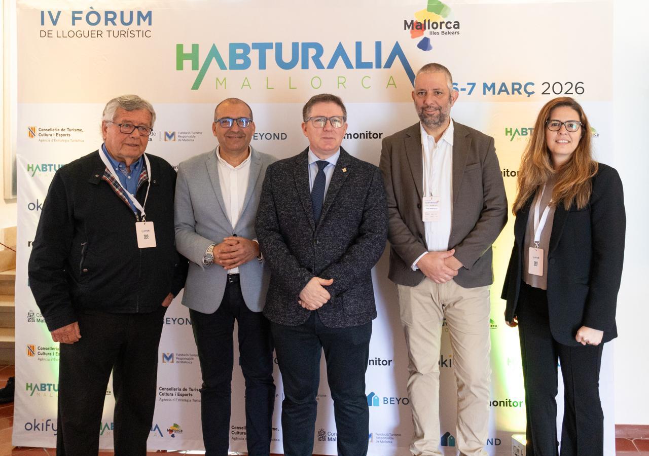 El conseller de Turisme, Guillem Ginard, a la inauguració del IV Fórum de Lloguer Turístic d’Habturalia Mallorca.