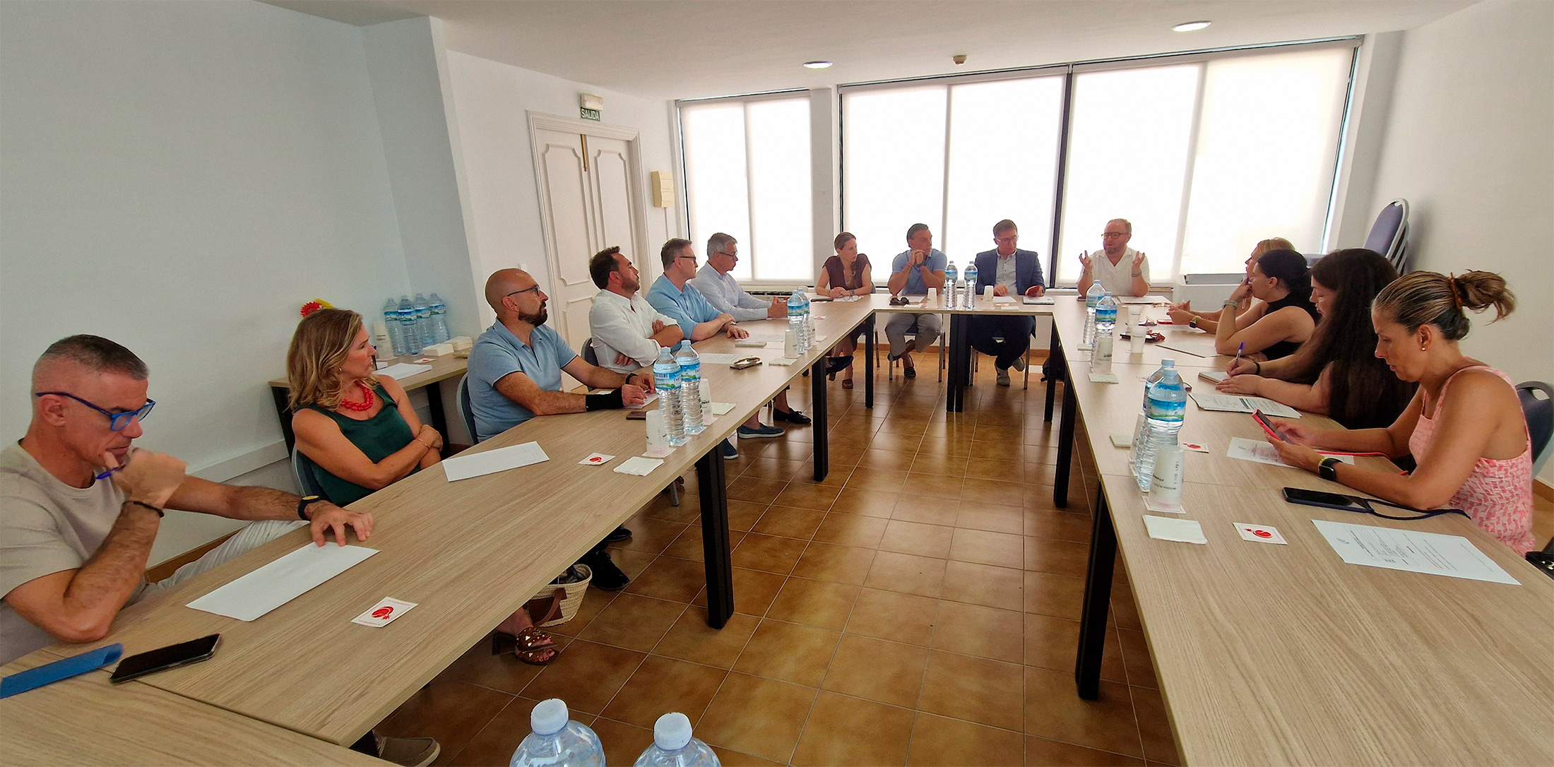 Imatges amb els representants del sector
