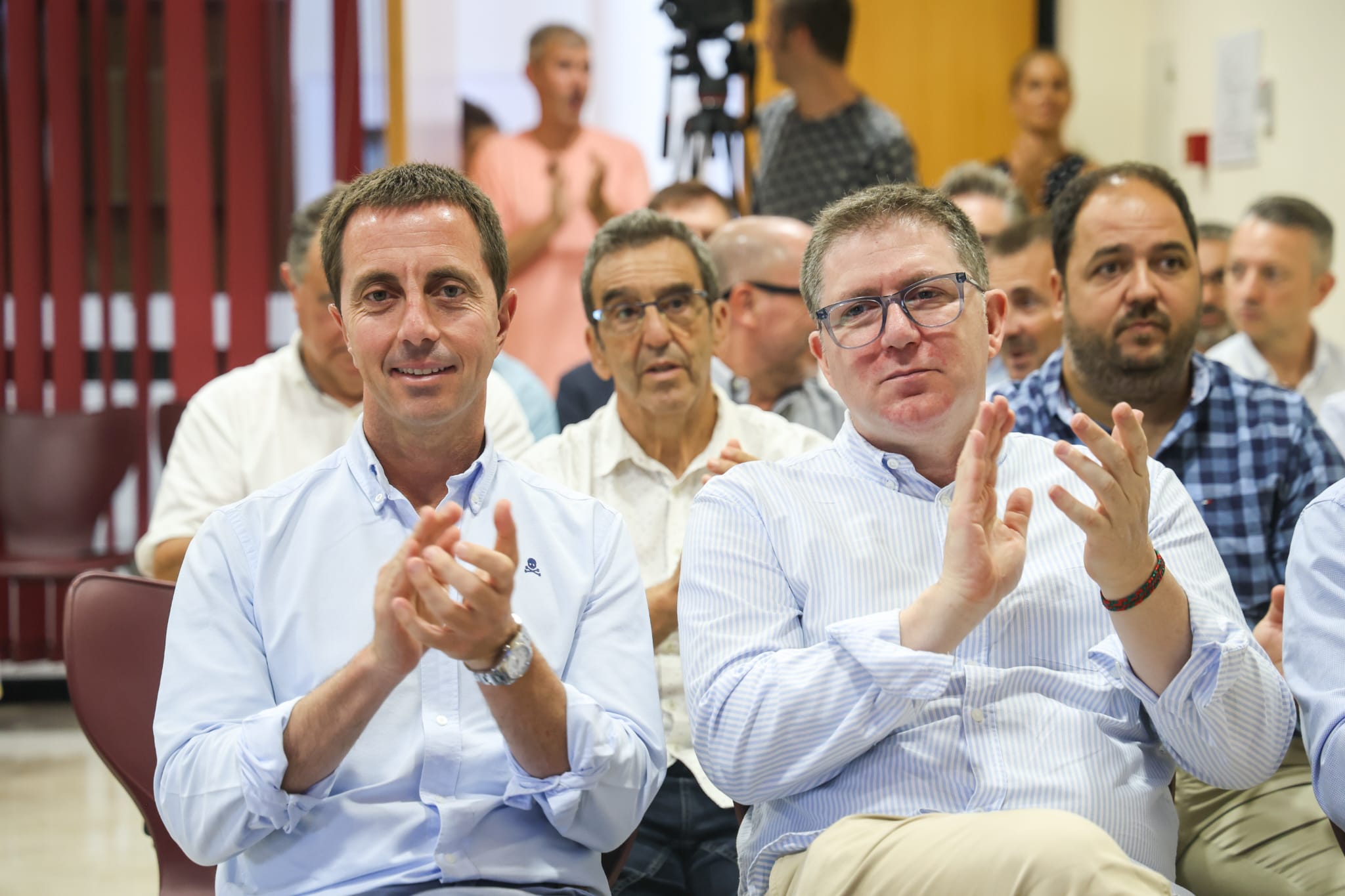 Imagen del presidente y el conseller de Turismo en la presentación